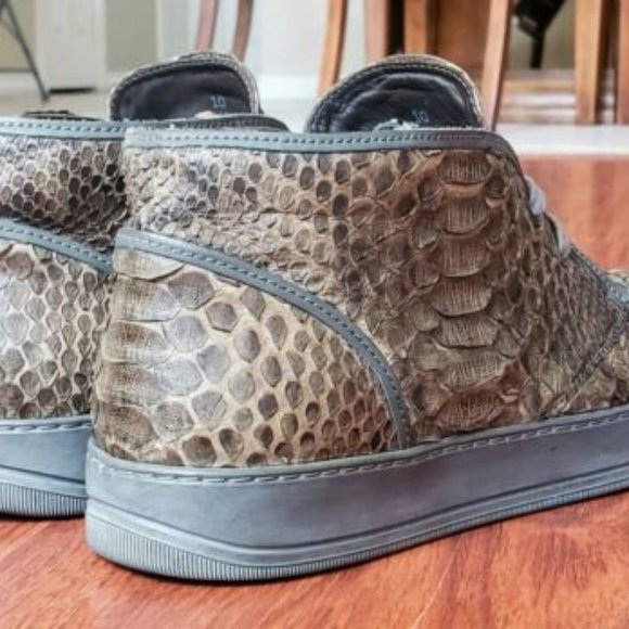 Lanvin Python Mid Top Chukka Desert Boots - Men\'s Size 10 main image 5